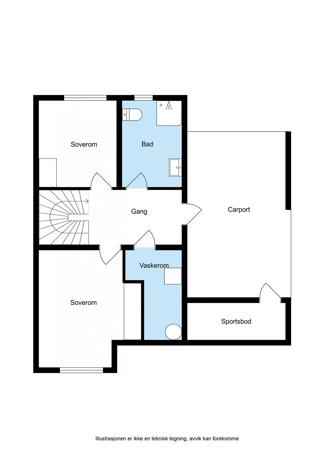 Planskisse 1. Etasje Galleribilde