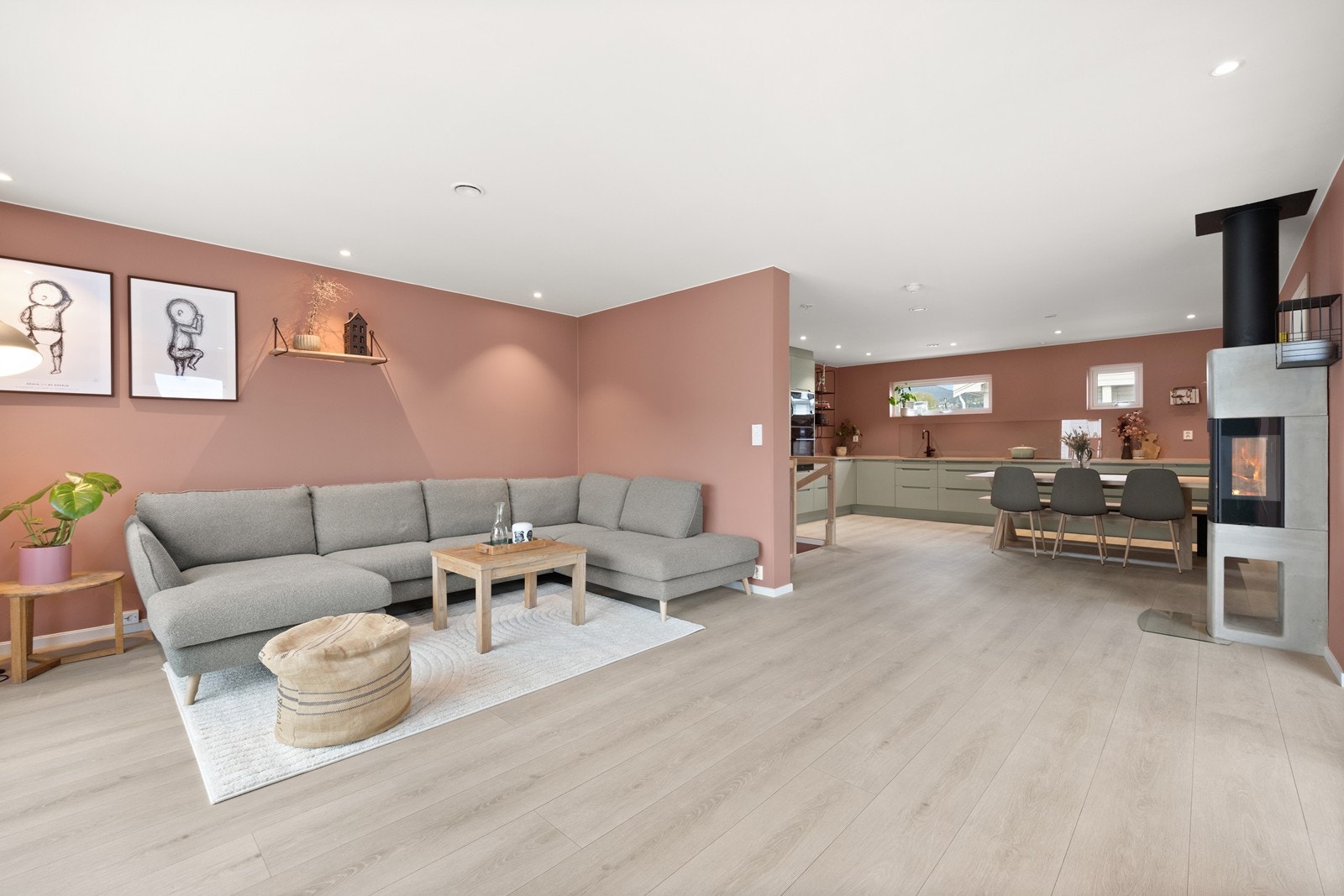 Stuen har lekre fargevalg Galleribilde