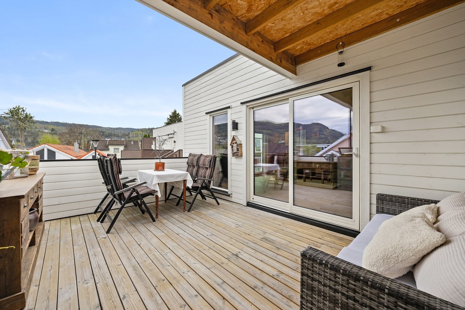 Terrassen er delvis overbygd Galleribilde