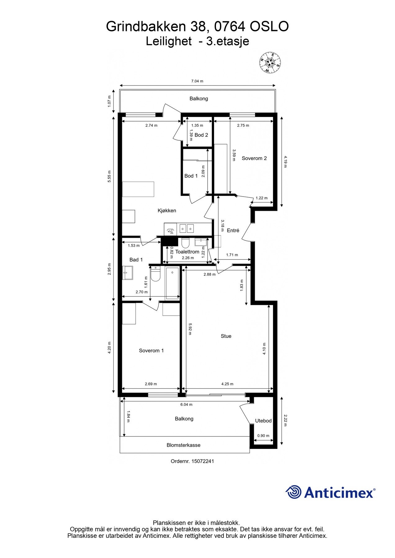 Plantegning Galleribilde