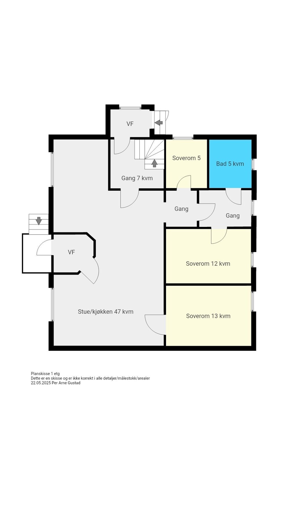 Plantegning - 1.etasje. Galleribilde