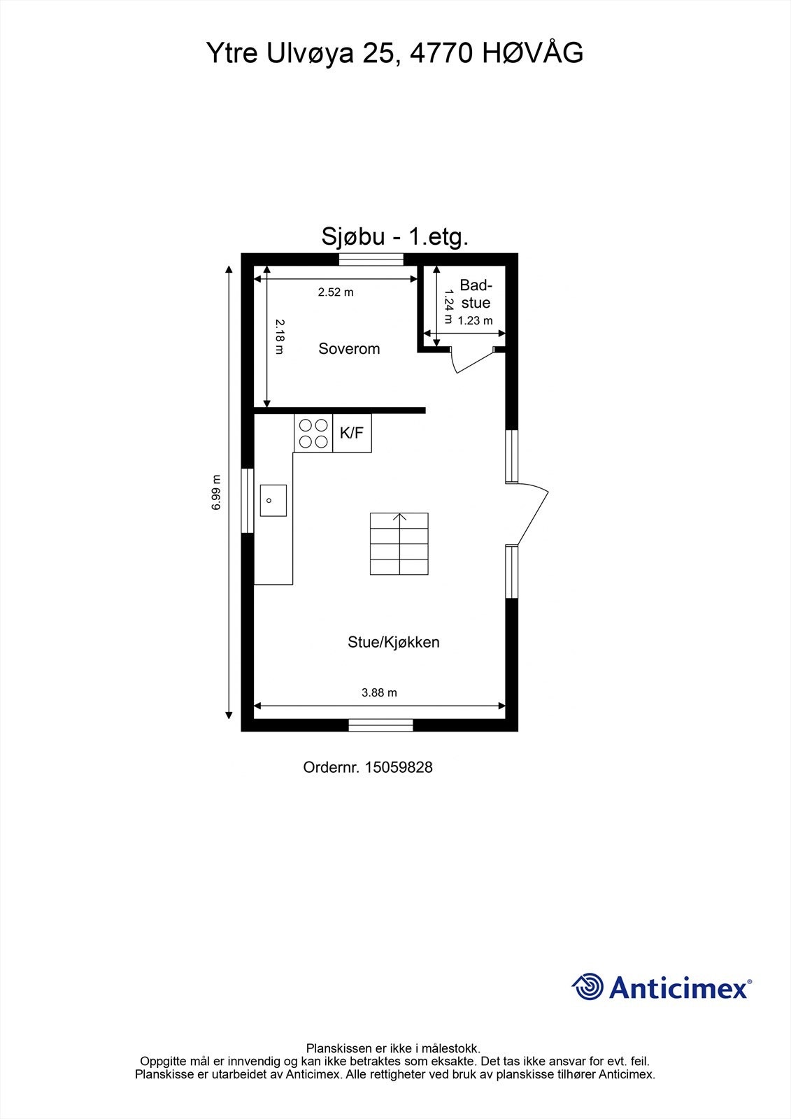Plantegning sjøbu Galleribilde