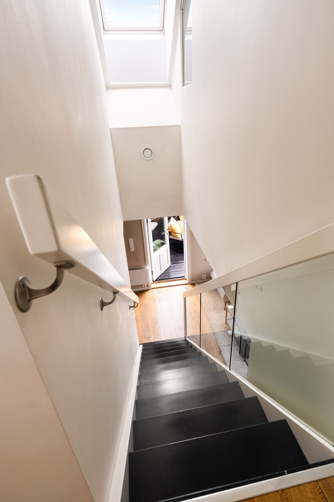 Trappen fører opp til loftet. Galleribilde