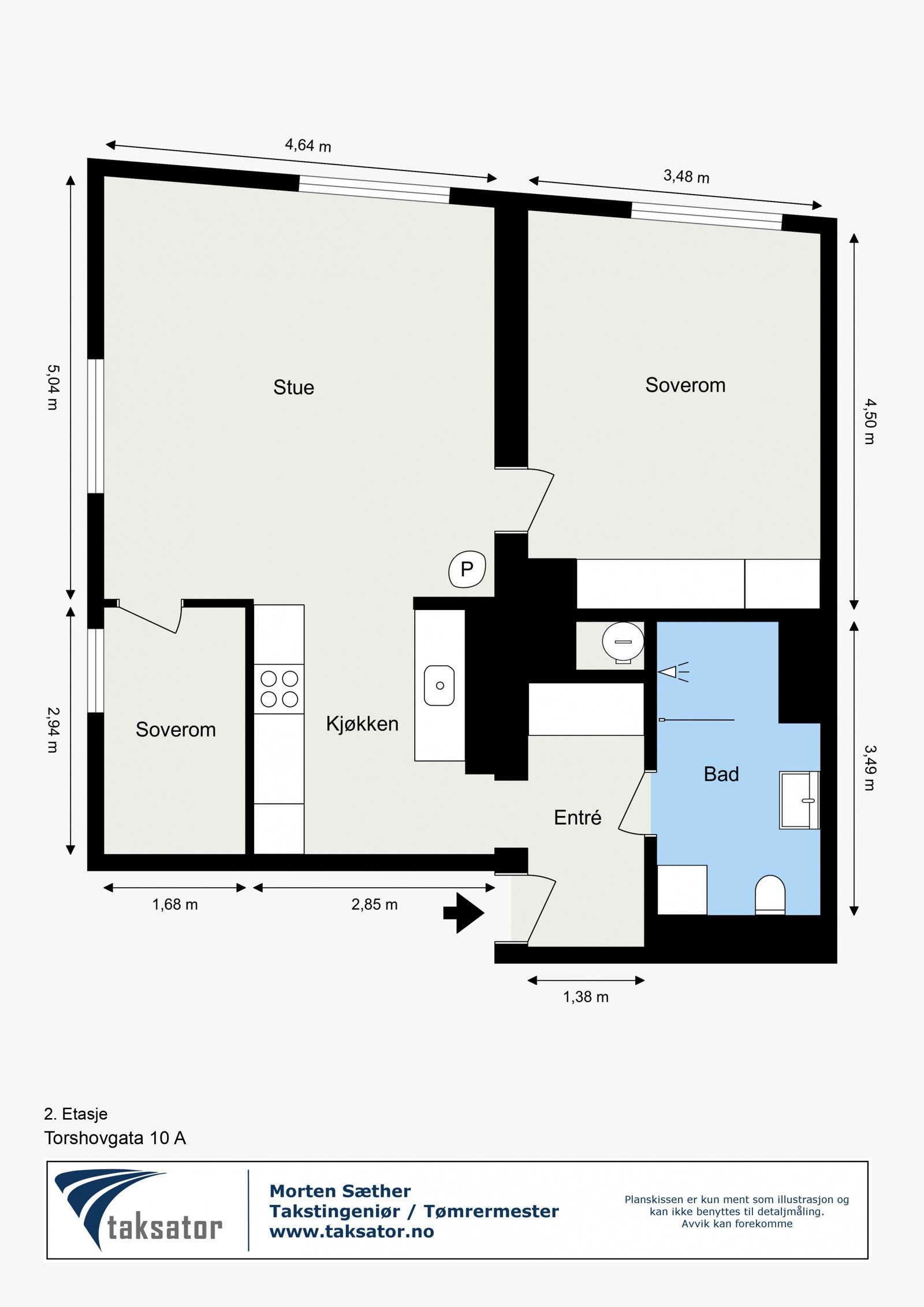 Plantegning - 2. etasje. Galleribilde