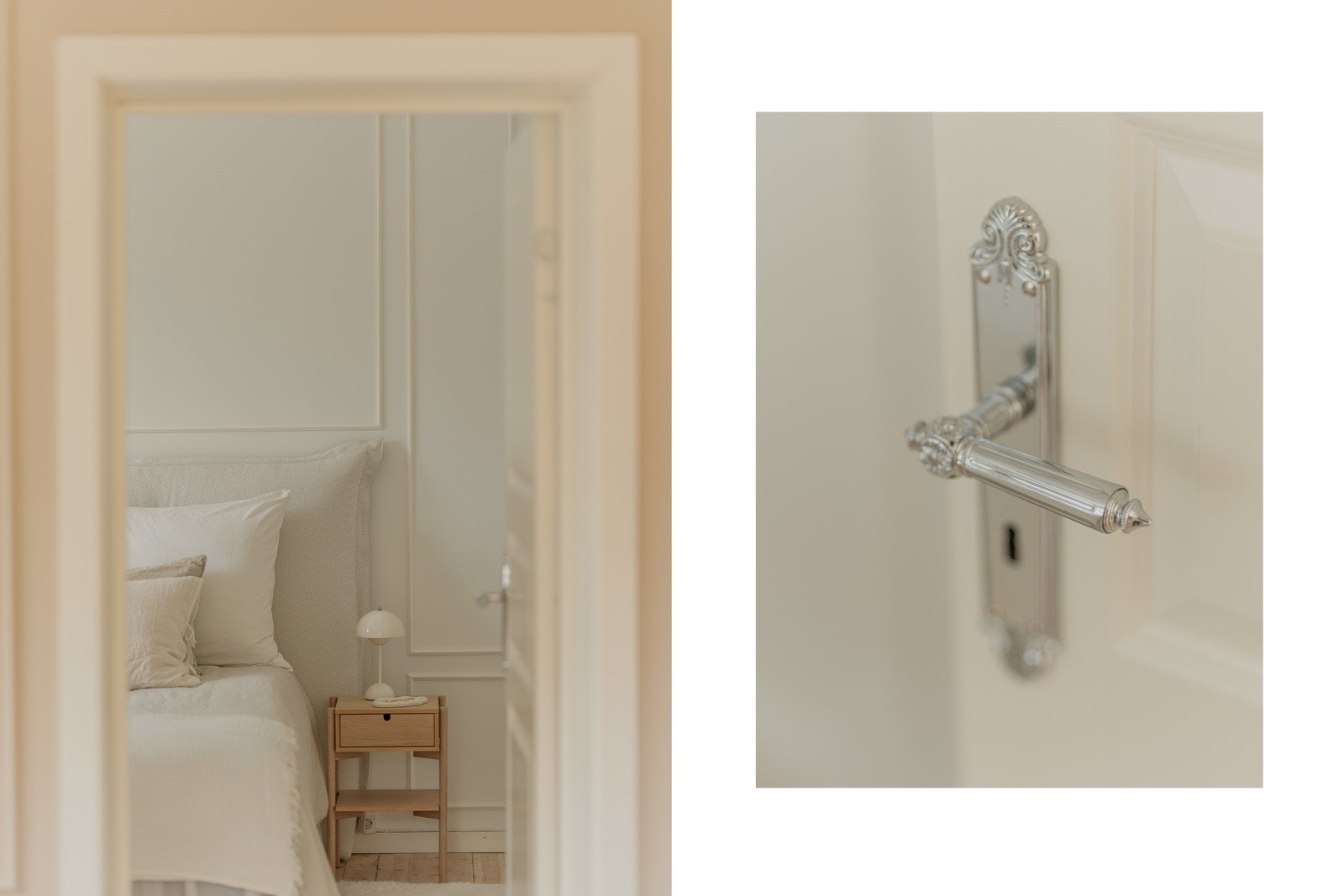 Oppgraderte dørhåndtak for å fullføre den klassiske stilen. Galleribilde