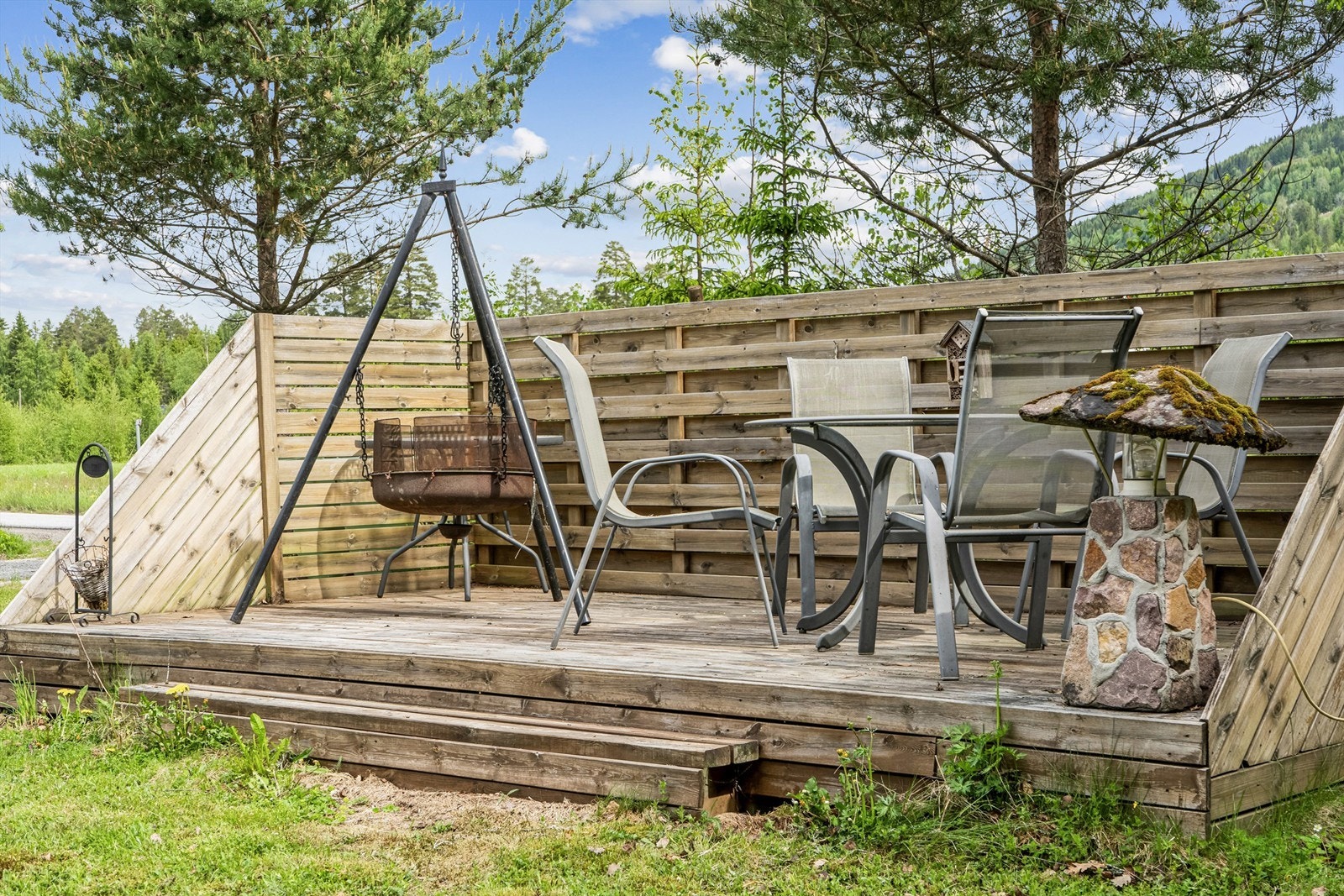 Platting som har som har sol hele dagen Galleribilde