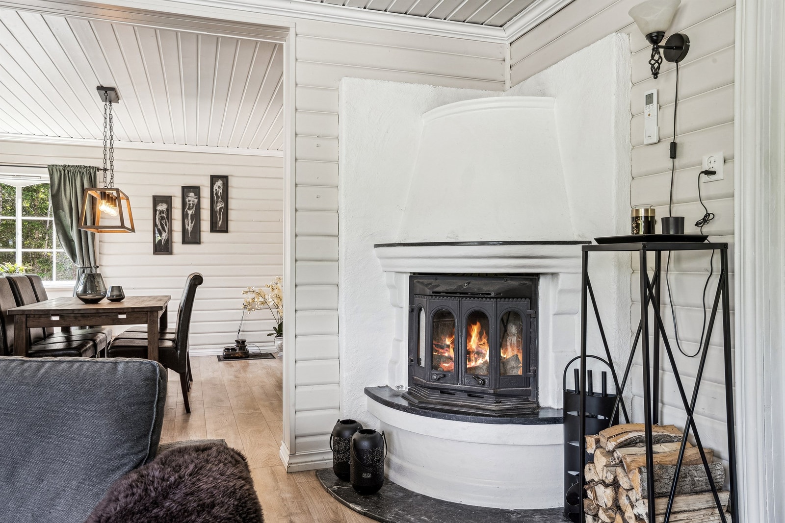 Peis som varmer godt på kalde vinterdager Galleribilde