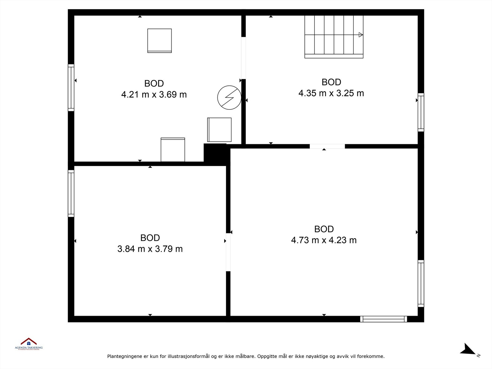 Plantegning kjeller Galleribilde