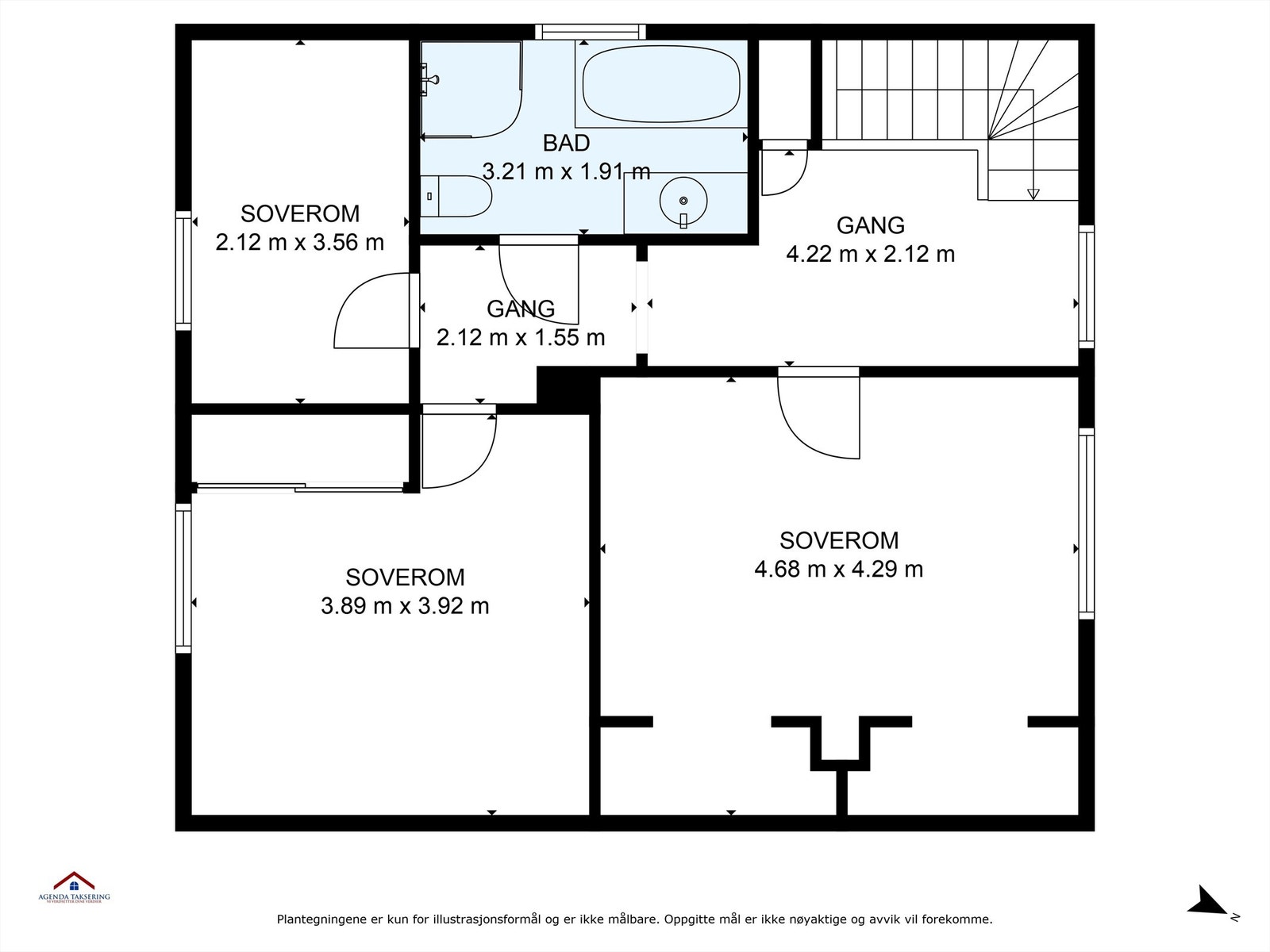 Plantegning 2. etasje Galleribilde