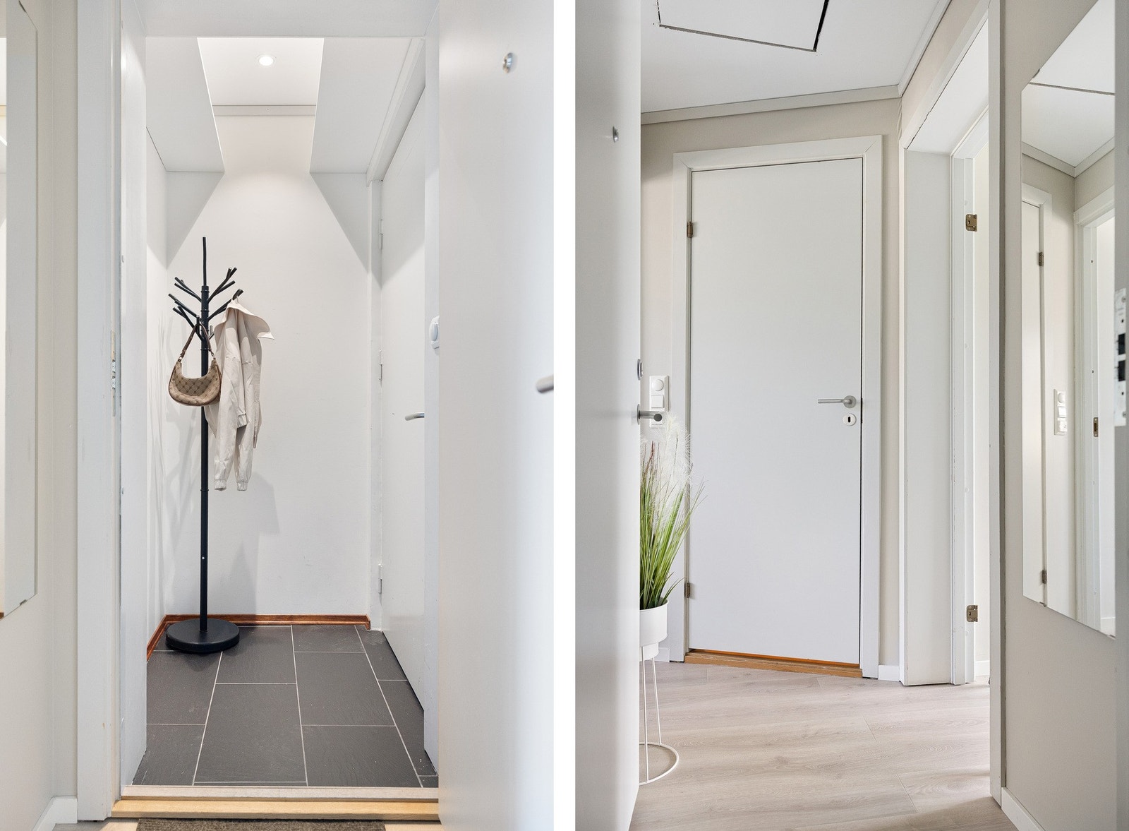 Leiligheten ønsker deg velkommen med en romslig entré på 1,9 kvm. Galleribilde