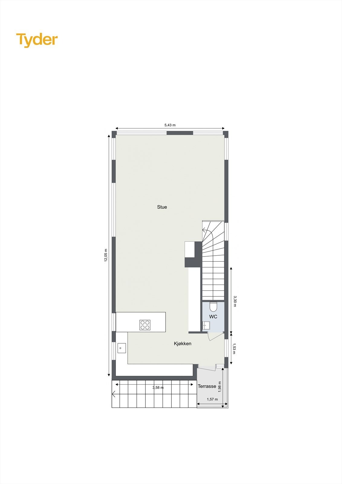 Plantegning 2. etasje Galleribilde