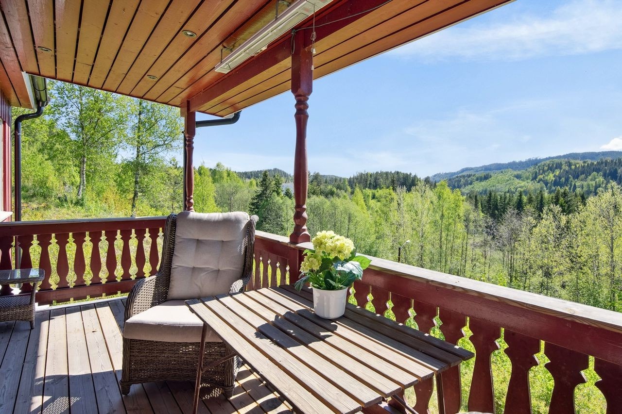 Nydelig utsikt fra verandaen! Galleribilde