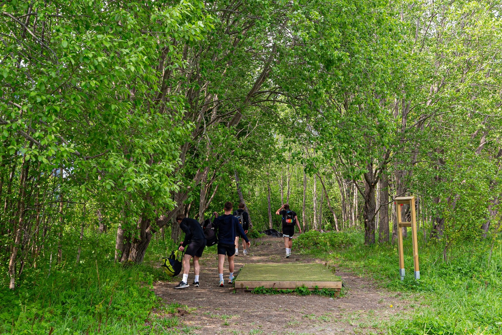 Flott tursti rett utenfor huset og frisbeegolf-bane rett utenfor huset. Galleribilde