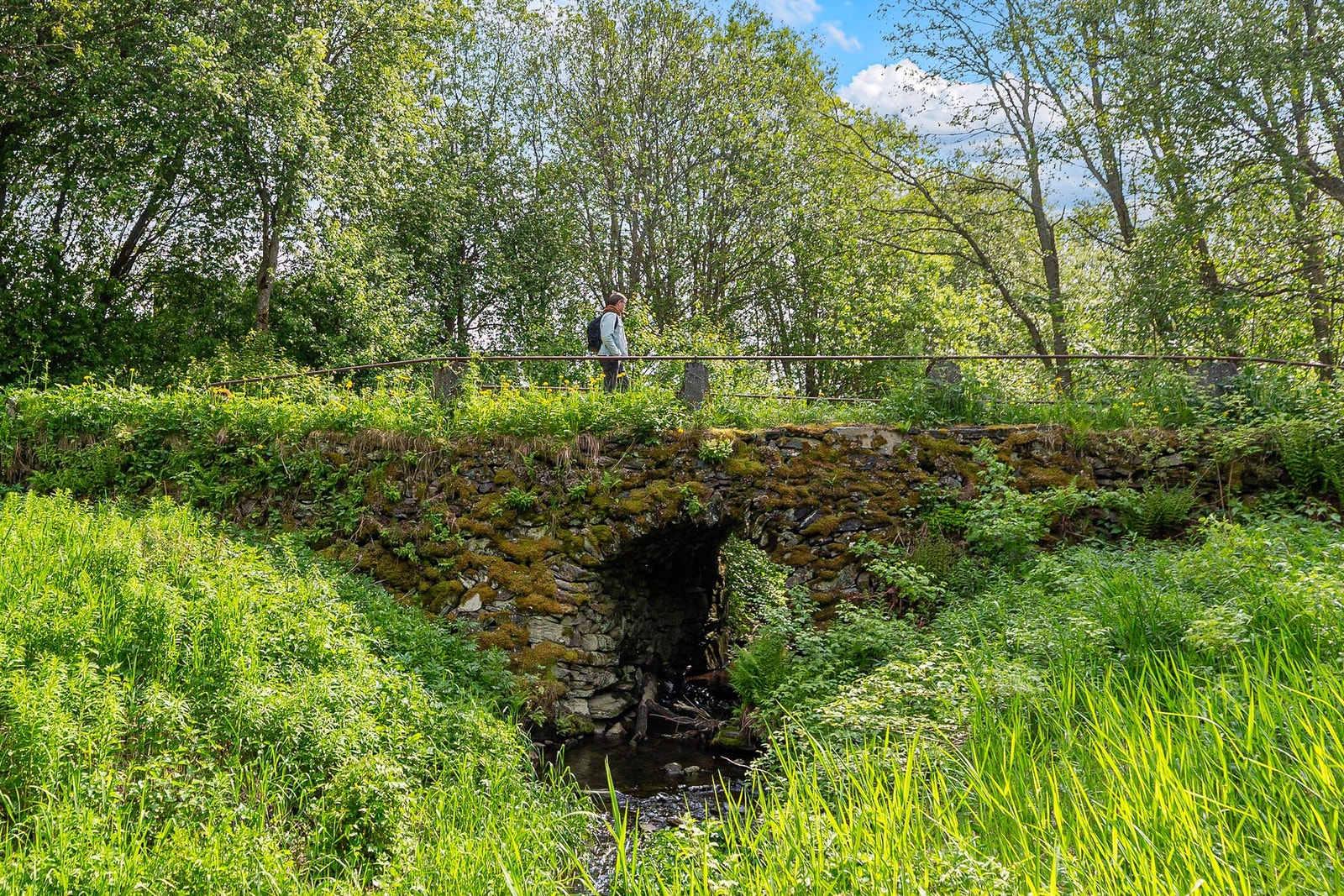 Denne gamle og flotte steinbroen ligger i utkanten av eiendommen. Galleribilde