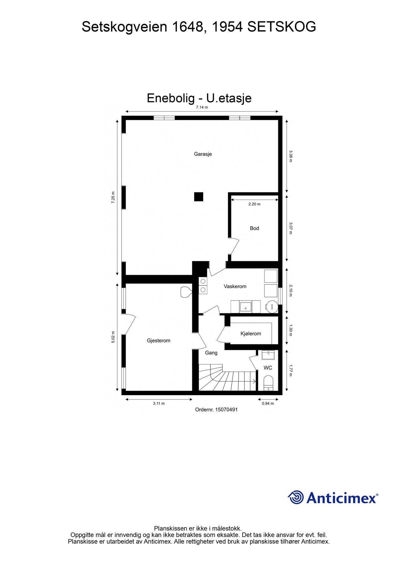 For en ekstra liten oversikt får du først se plantegningen over etasjen. Galleribilde