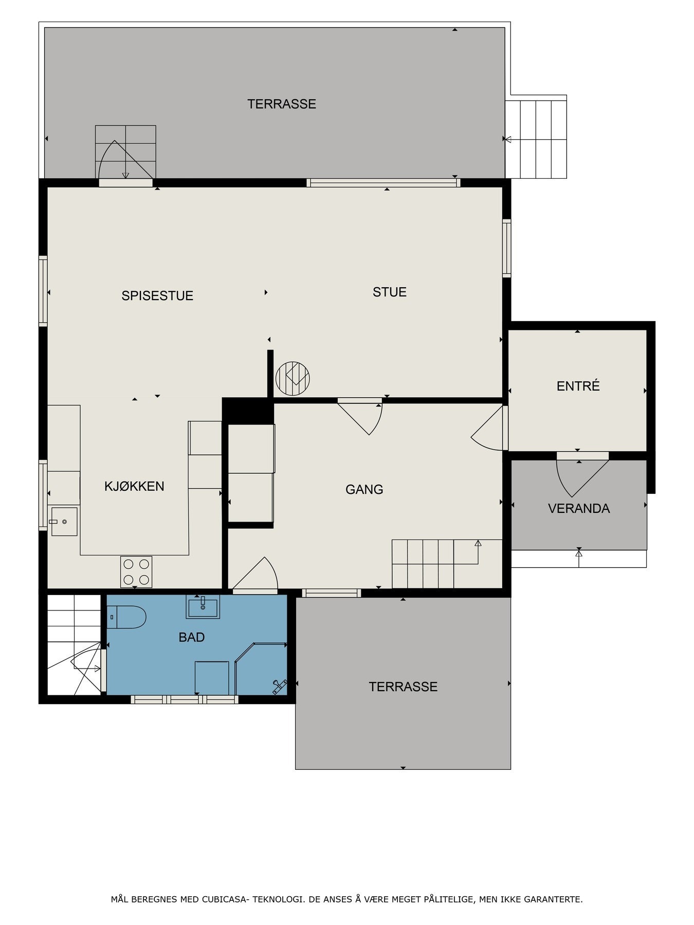 Planskisse 1. etasje Galleribilde