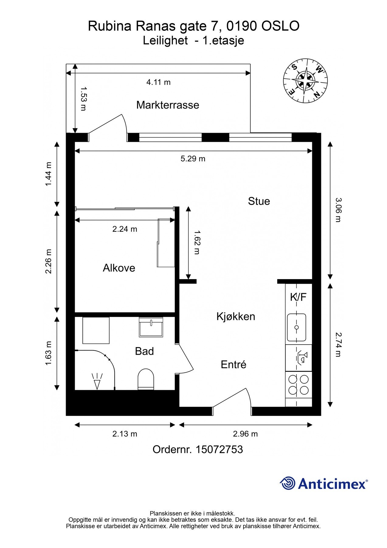 Leiligheten har en praktisk planløsning som skaper en god atmosfære. Galleribilde
