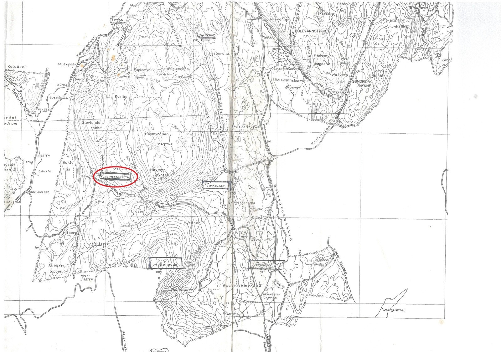 Oversiktskart over nærområdet - her ligger turmulighetene som perler på en snor! Galleribilde