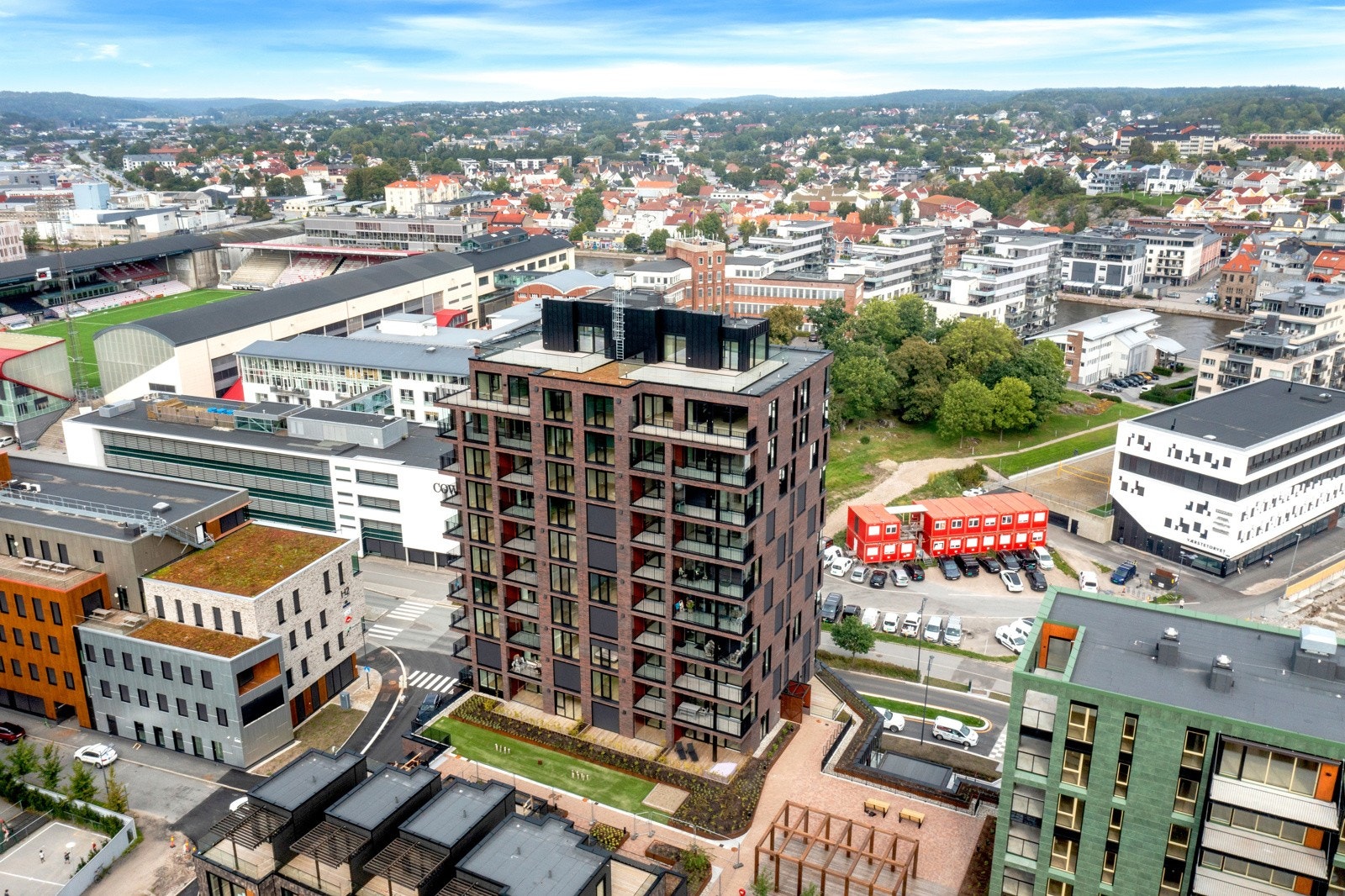 Vertikal er byens nye signalbygg Galleribilde