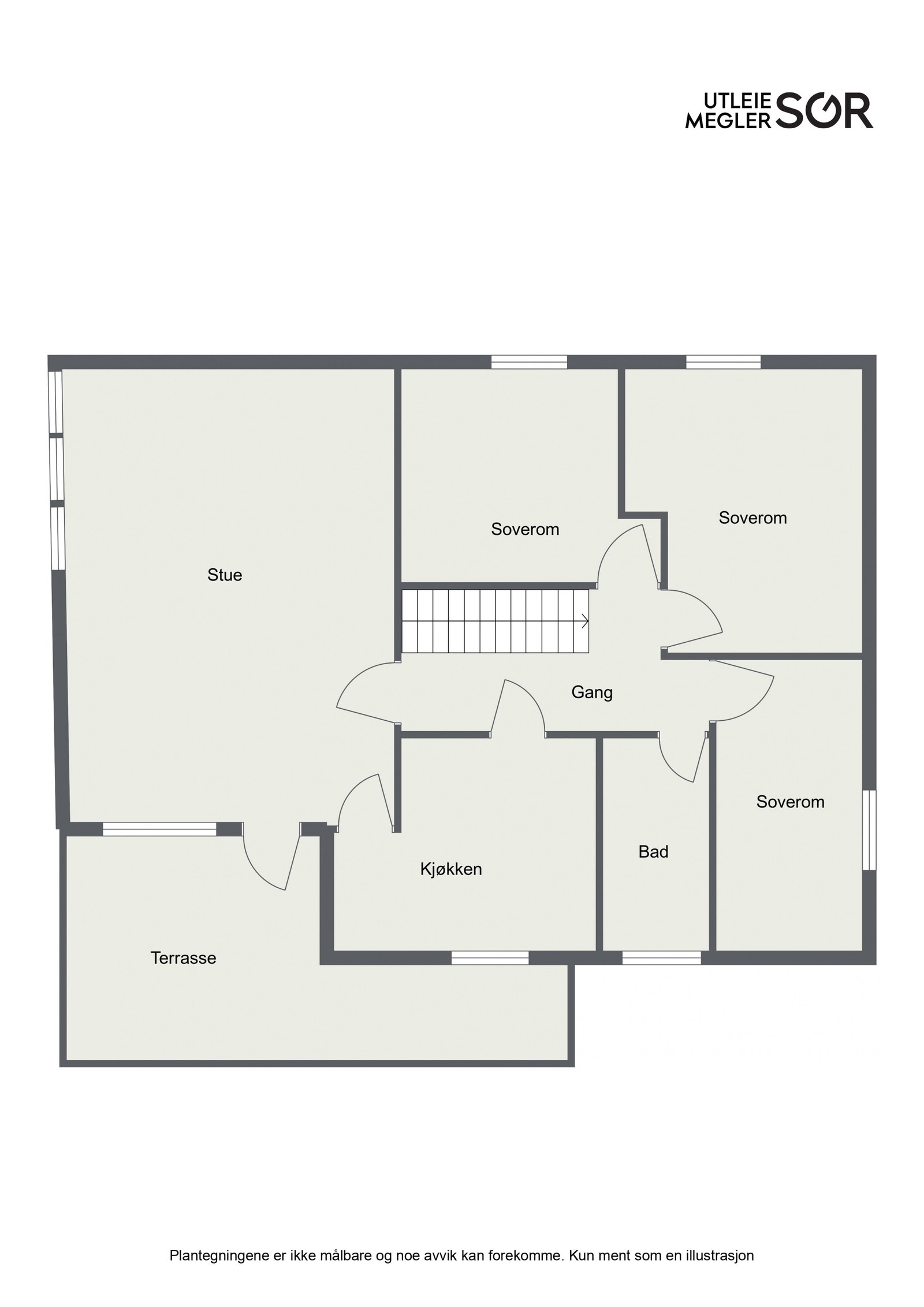 Plantegning overetasje Galleribilde