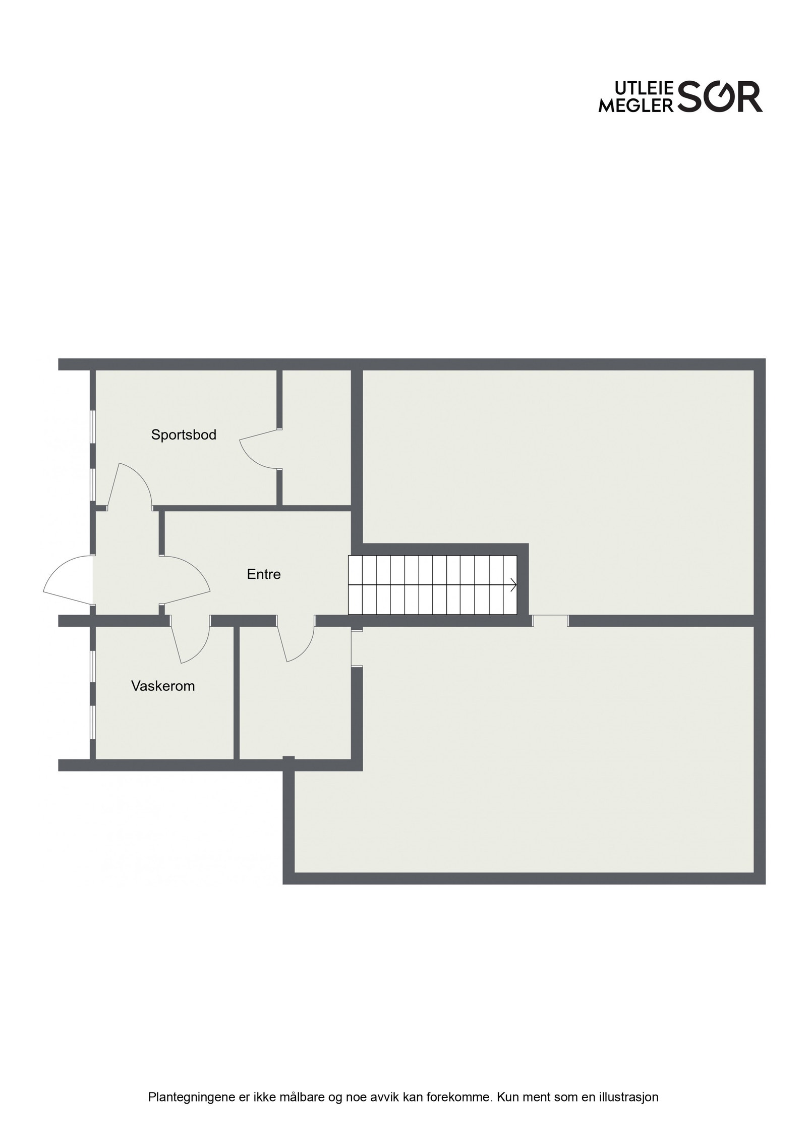 Plantegning underetasje Galleribilde