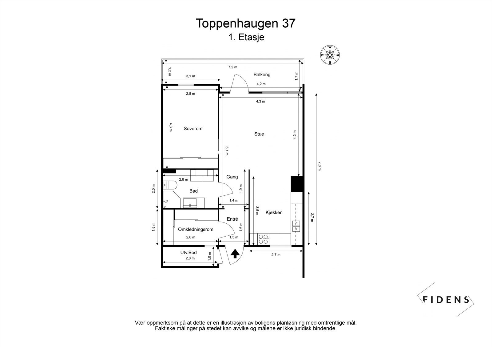 Plantegning Galleribilde