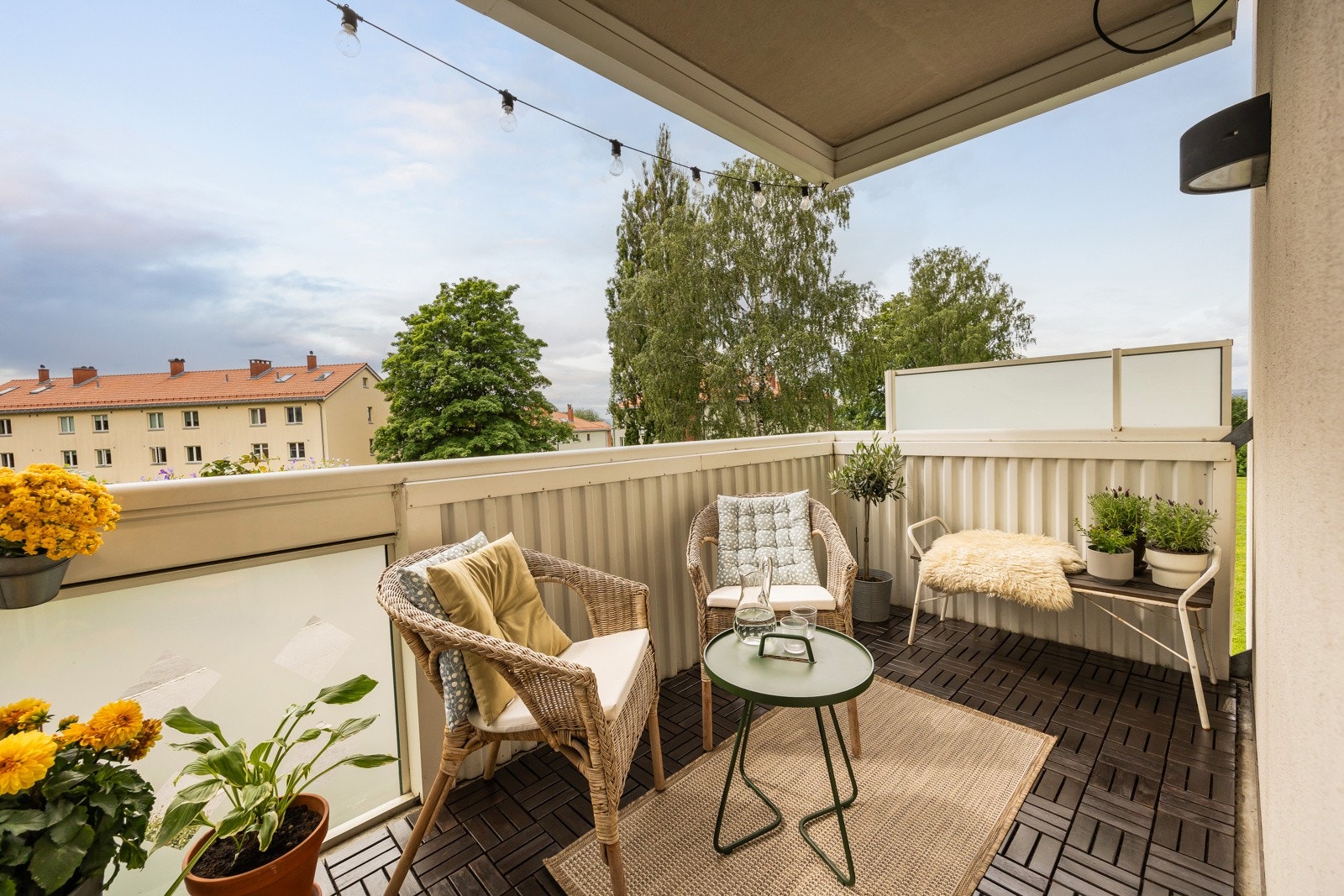 Sørvendt solrik balkong på 6 kvm. Galleribilde