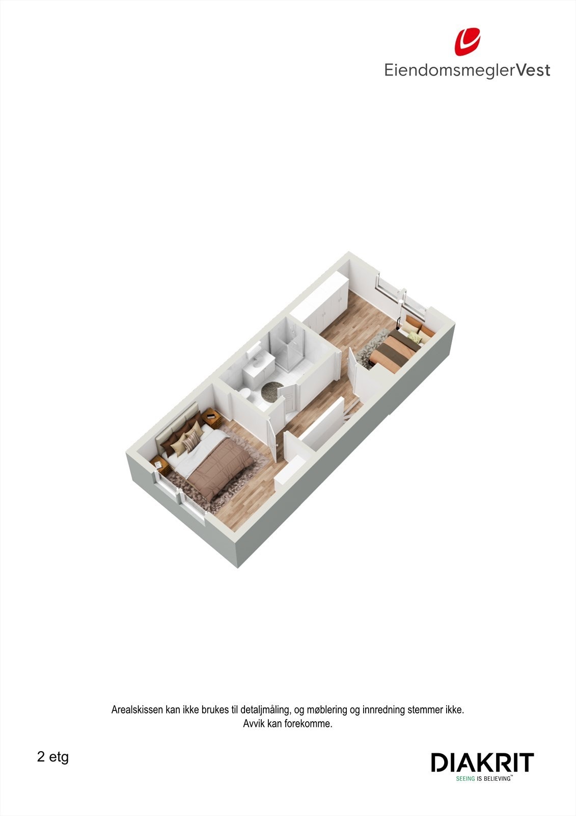 3D - Plantegning 2.etg Galleribilde