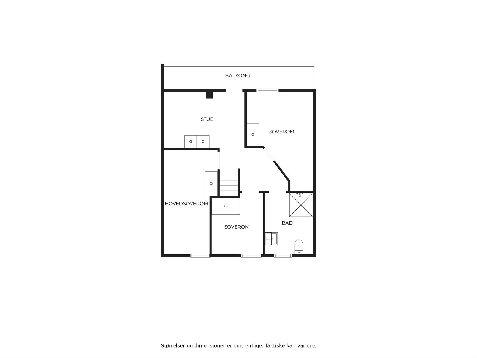 Plantegning 2.etasje Galleribilde