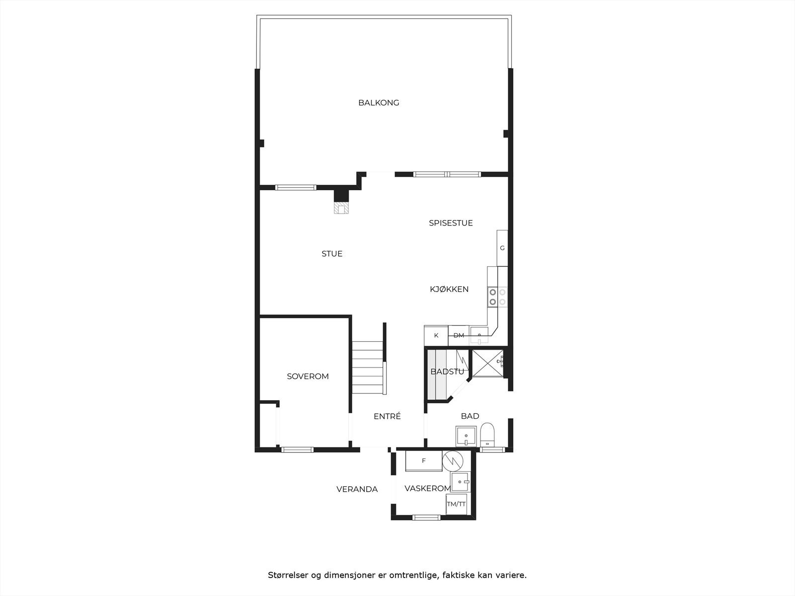 Plantegning 1.etasje Galleribilde
