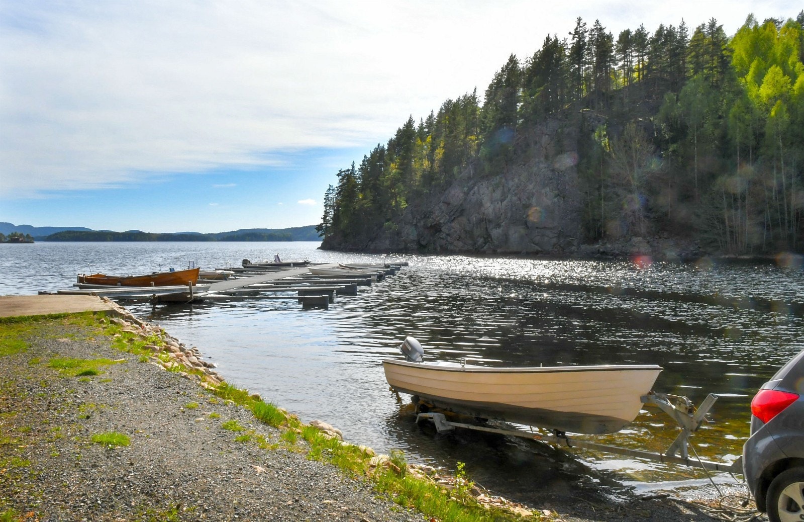 Båtplasser i Røsvika (Foto: Andrew Walls) Galleribilde