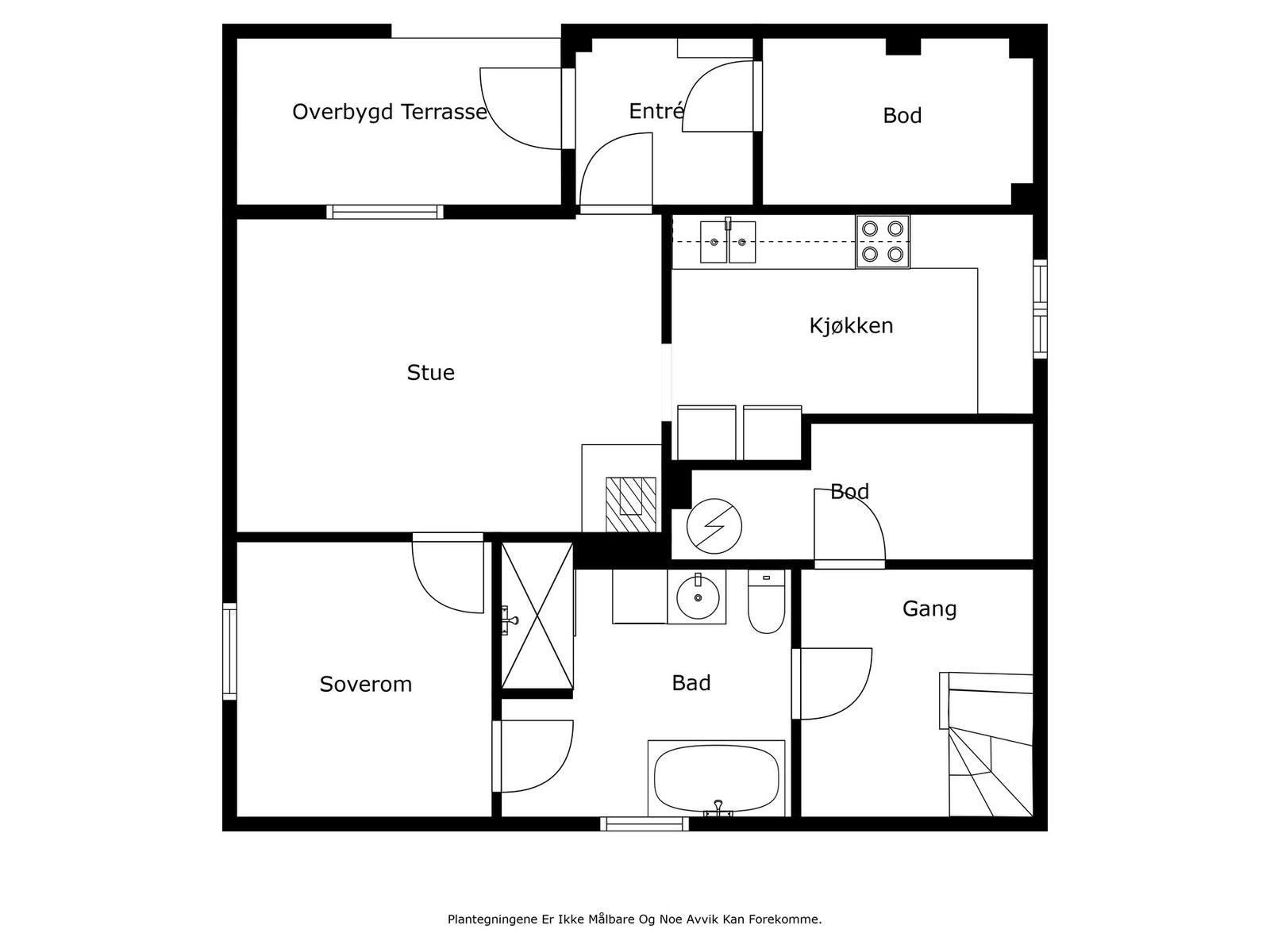 Plantegning Underetasjen Galleribilde