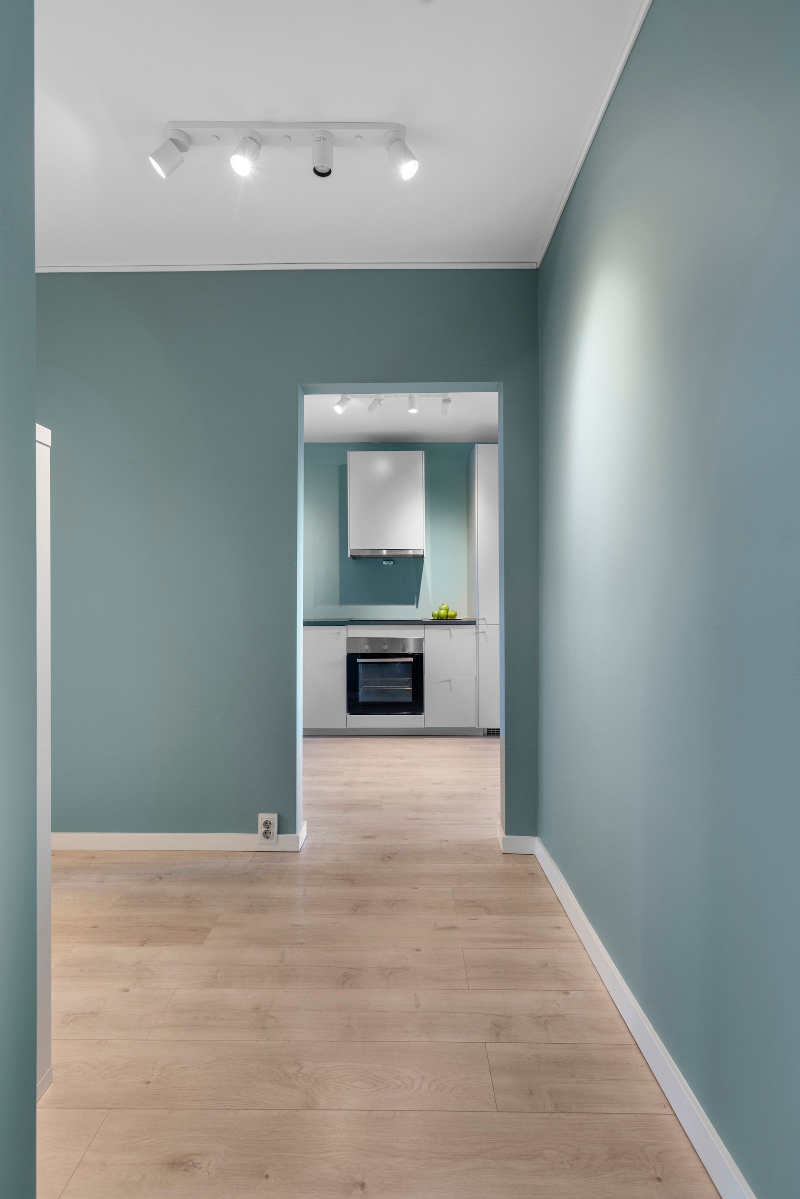 Hele boligen har et stilig laminatgulv, som både ser fint ut, og er enkelt å vedlikeholde Galleribilde