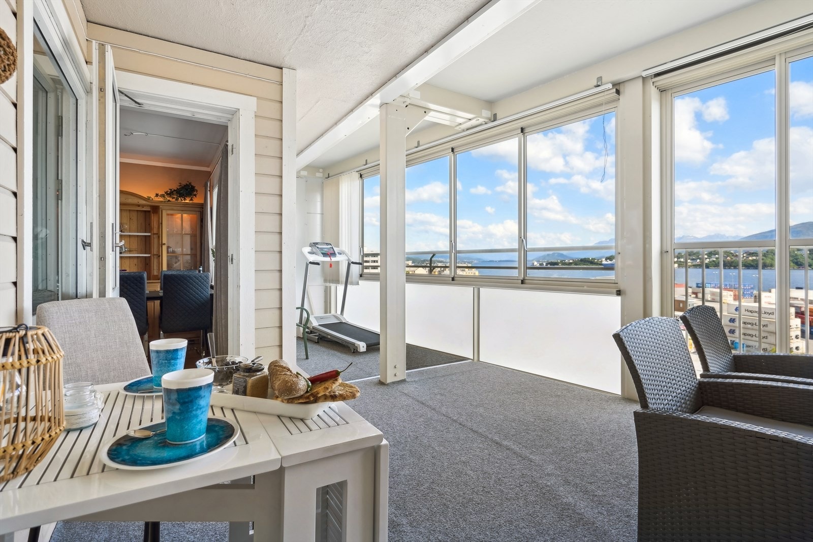 inneglasset balkong på 22m2 Galleribilde