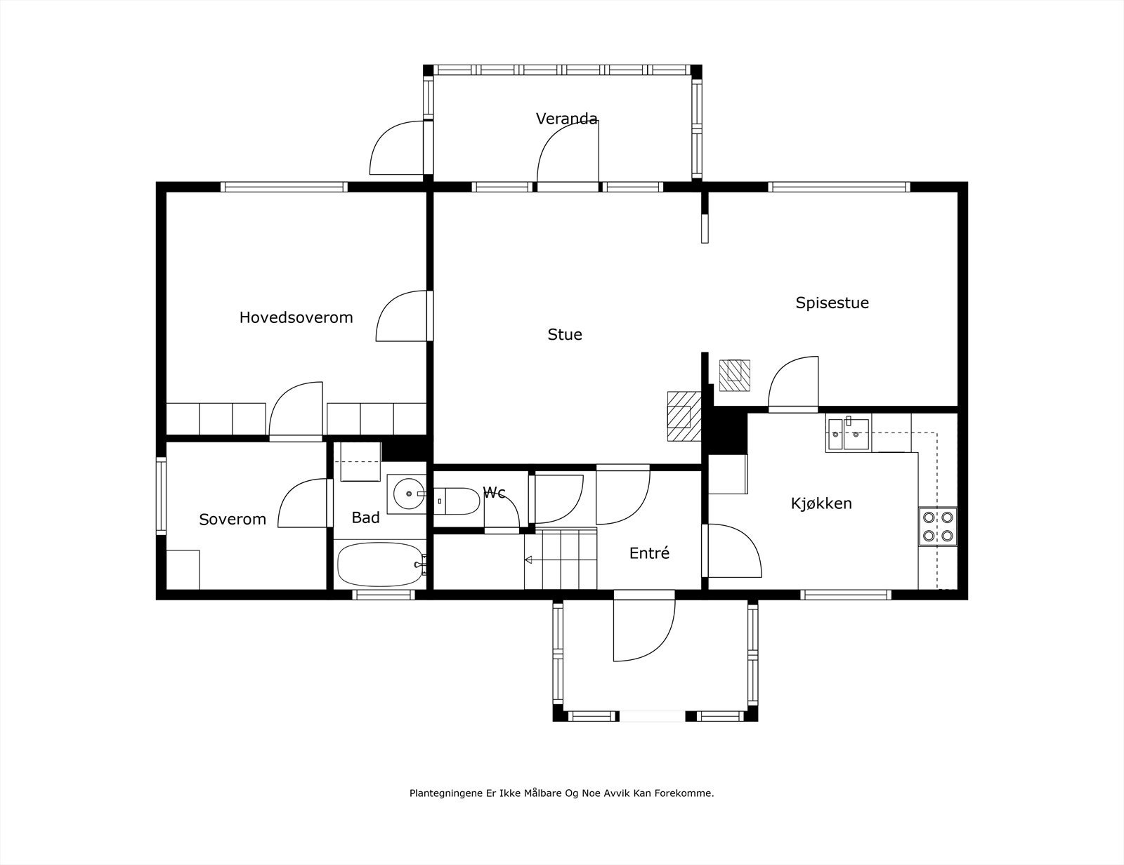 Plantegning 1. etg. Galleribilde