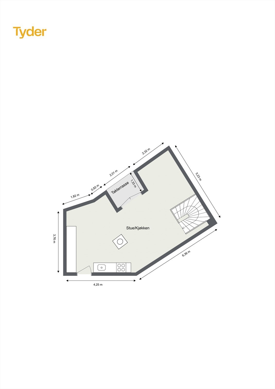 Plantegning 5. etasje. Galleribilde