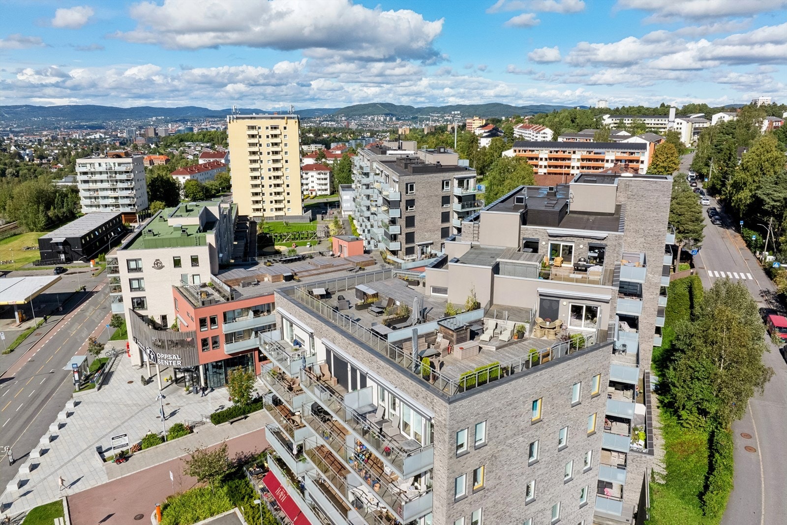 Du har også tilgang til en svært attraktiv takterrasse for late sommerdager. Galleribilde