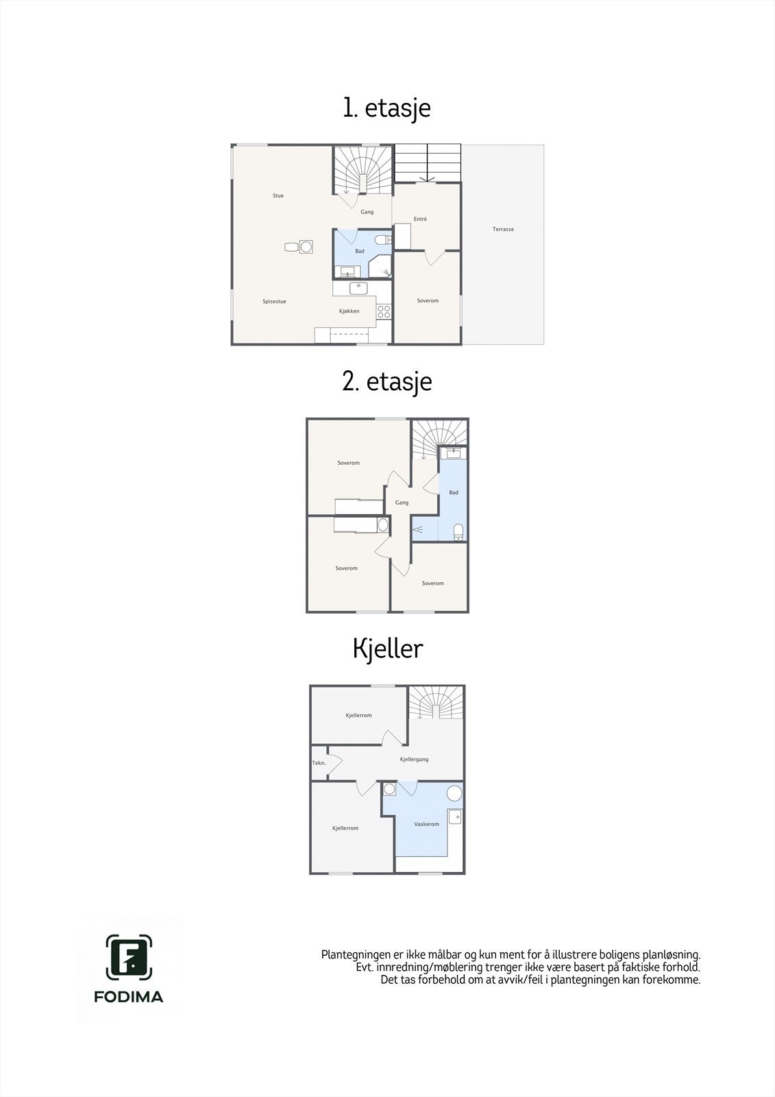 Plantegning oversikt Galleribilde