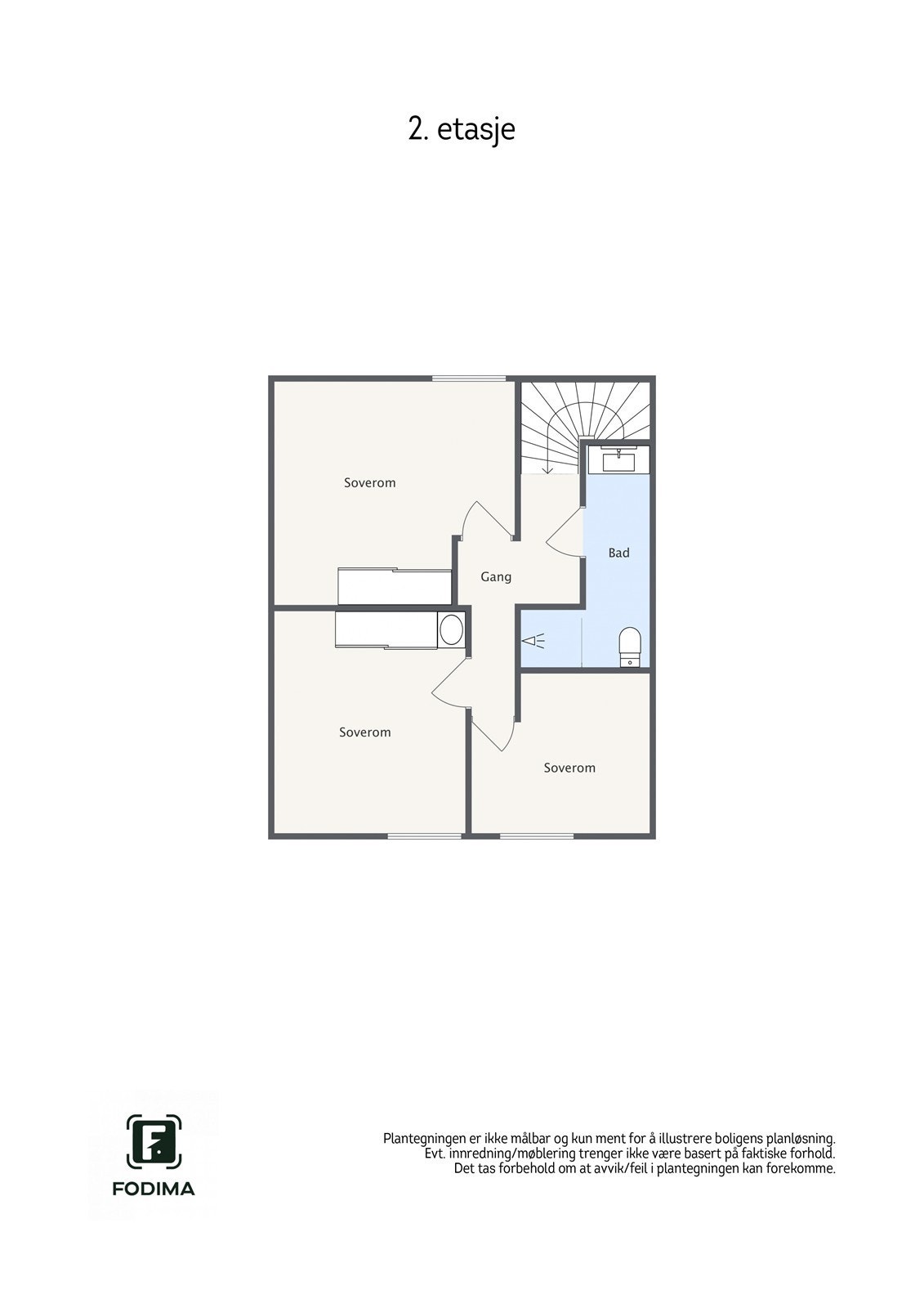 Plantegning 2. etasje Galleribilde