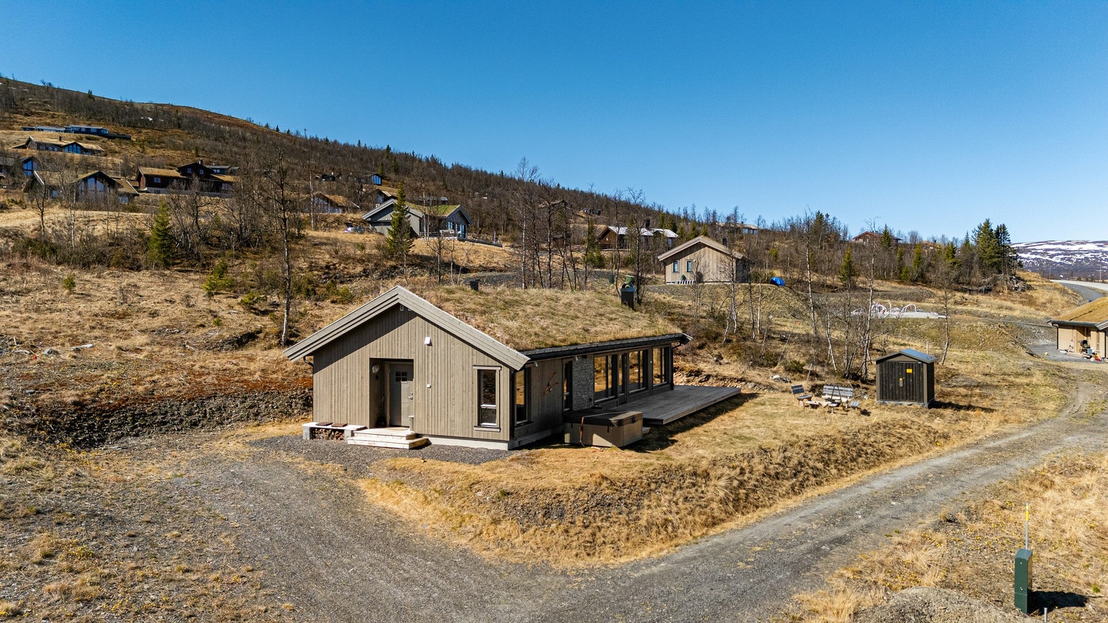 Hytta ligger på 880 moh Galleribilde