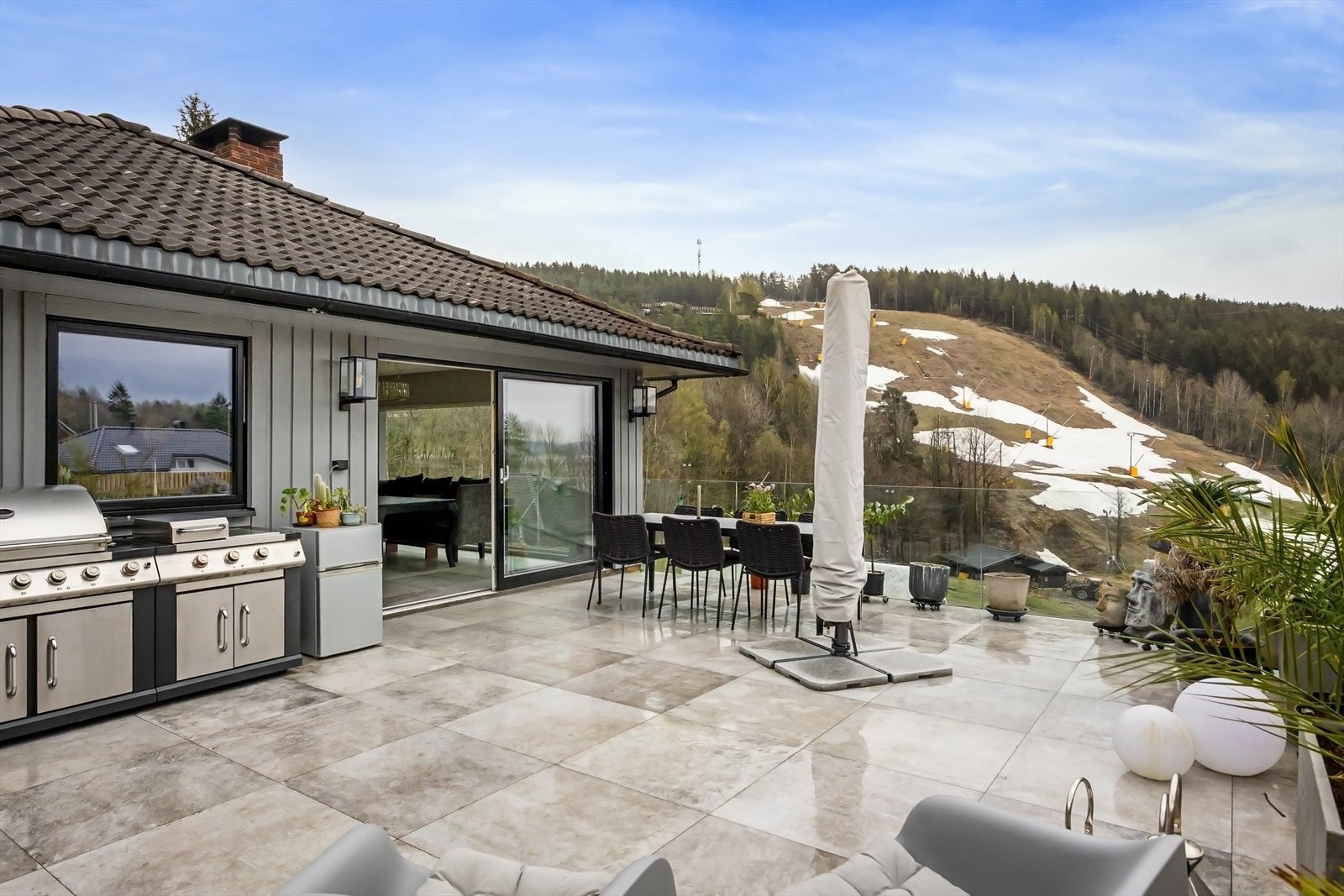 Flott terrasse Galleribilde
