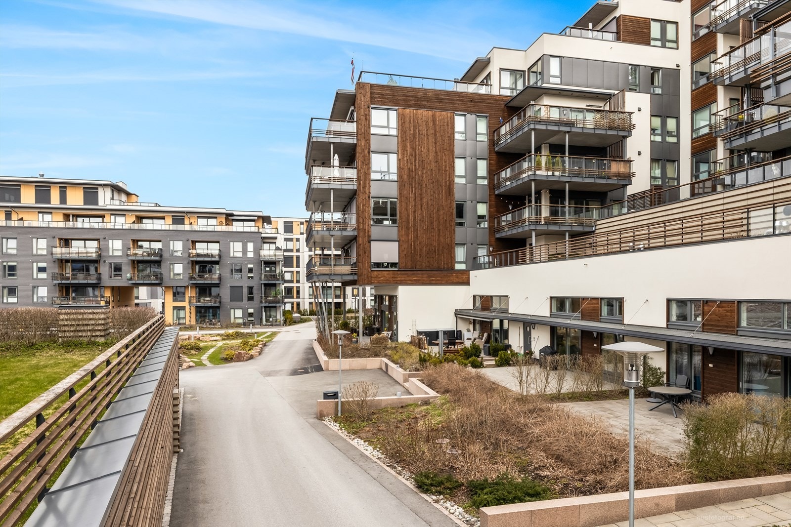 Her bor man midt i hjertet av Nordre Jarlsberg brygge. Galleribilde