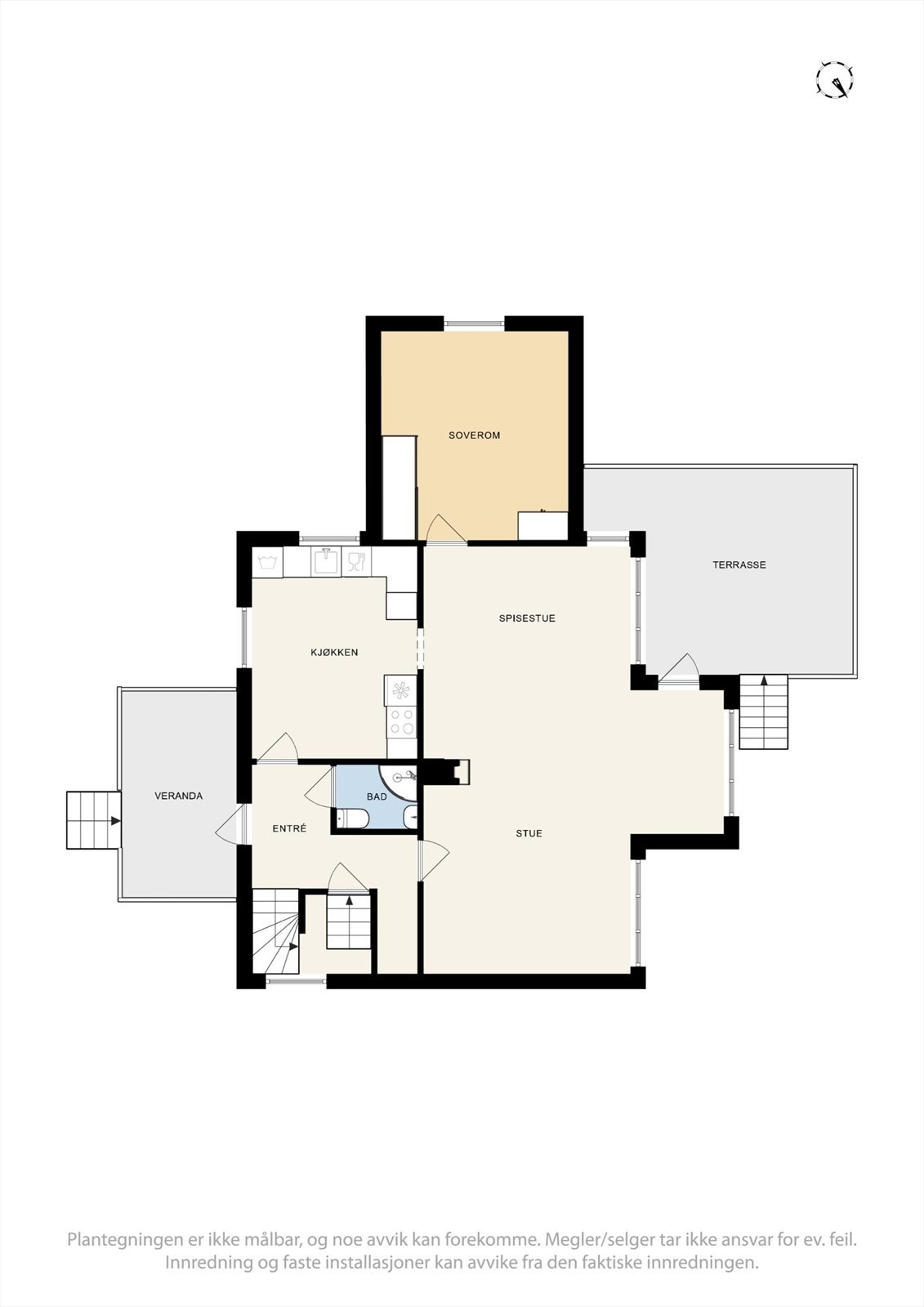 Plantegning 1. etasje Galleribilde