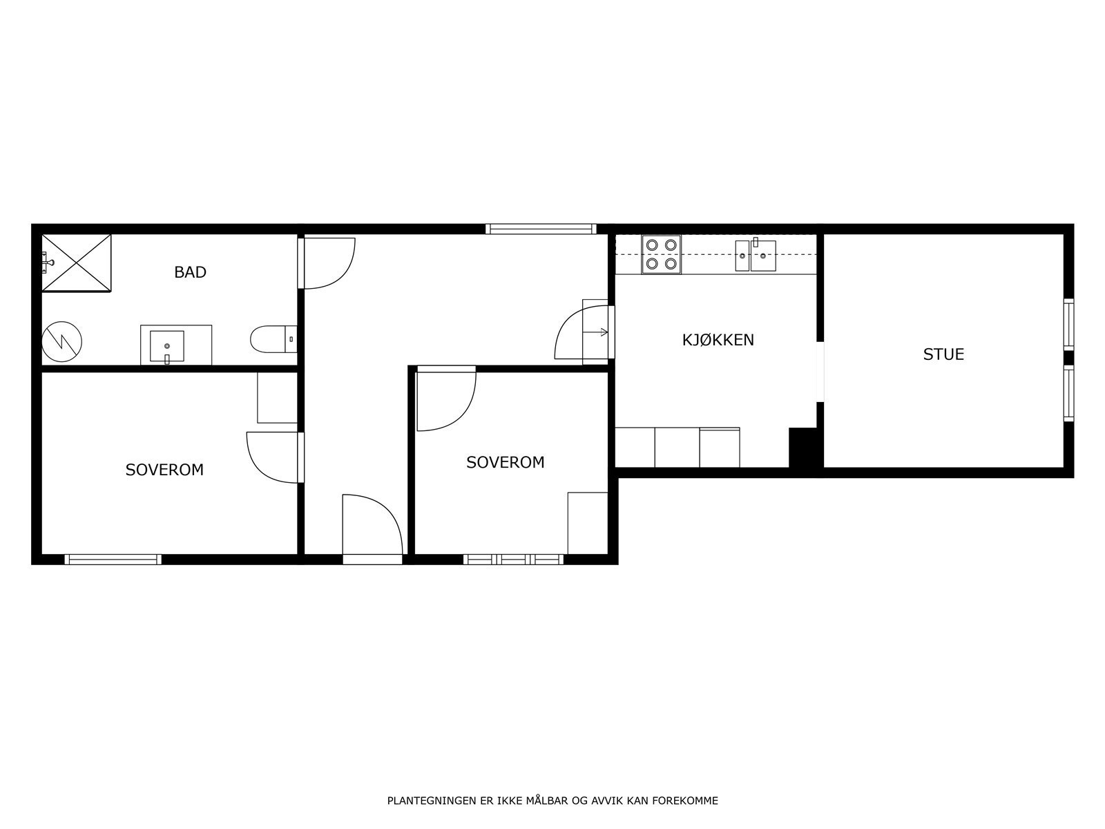 Plantegning 1. etg. Galleribilde