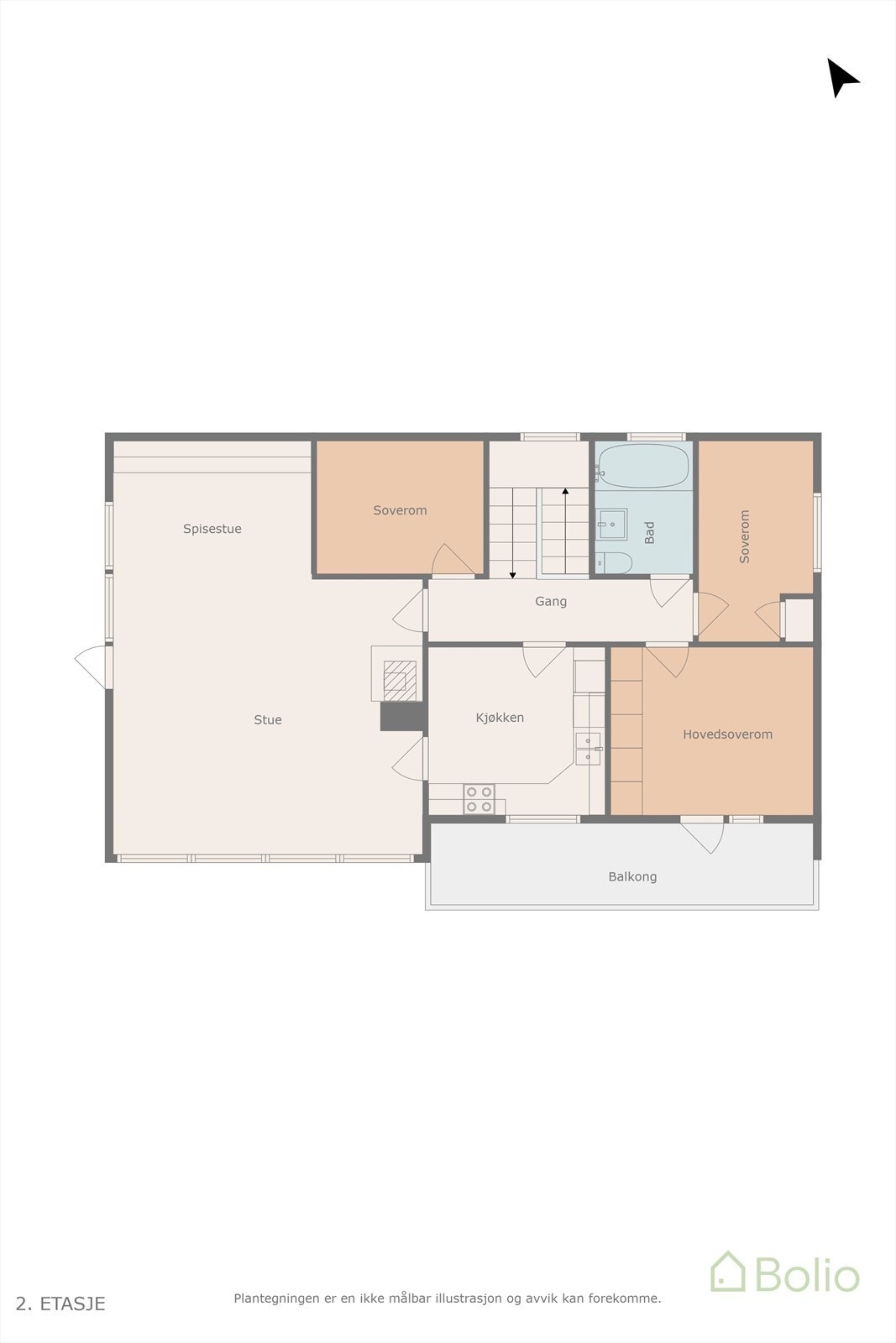 Plantegning 1. etasje. Galleribilde