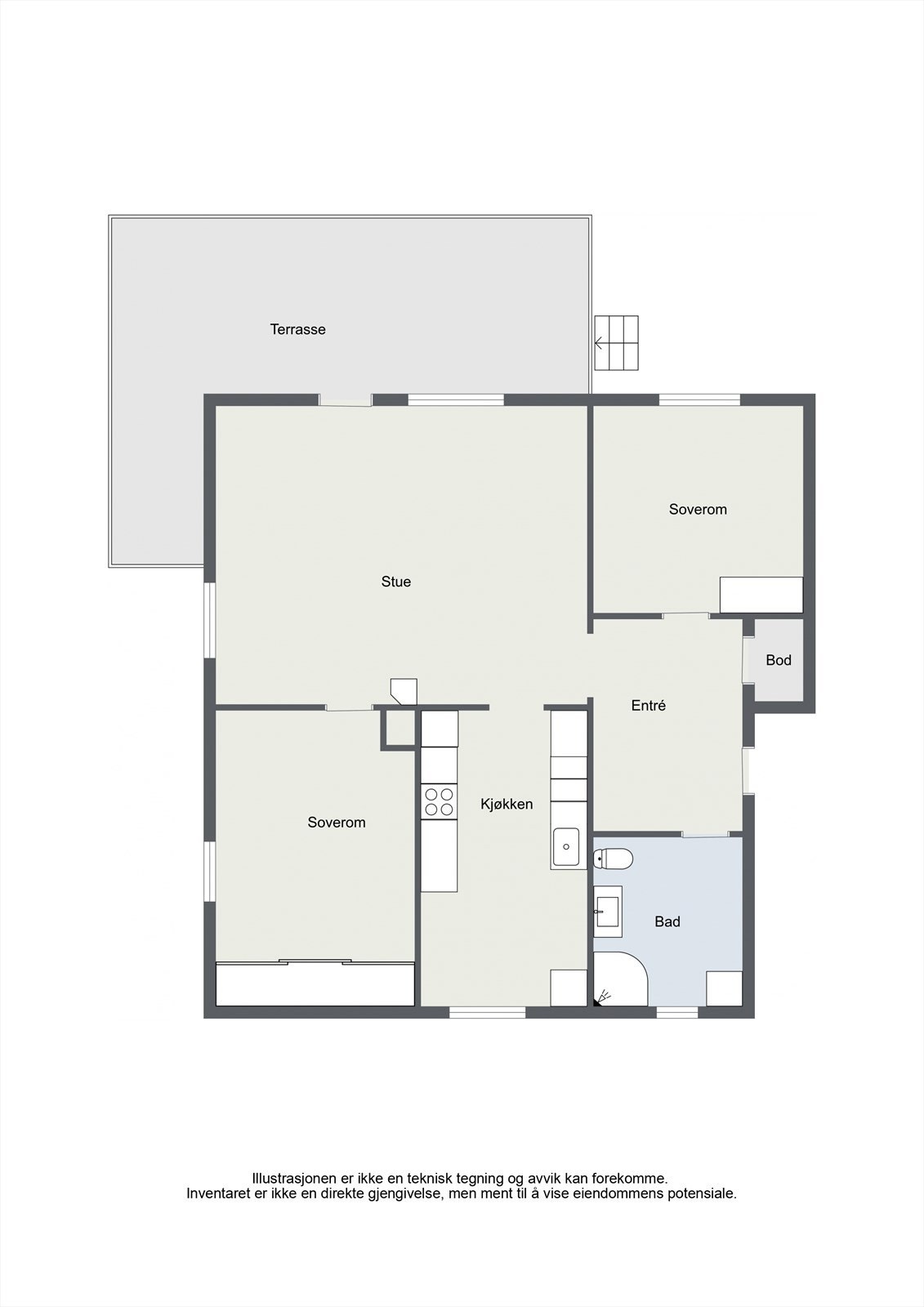 Floorplan letterhead - Ringeriksgata 14B - 2. Floor - 2D Floor Plan Galleribilde