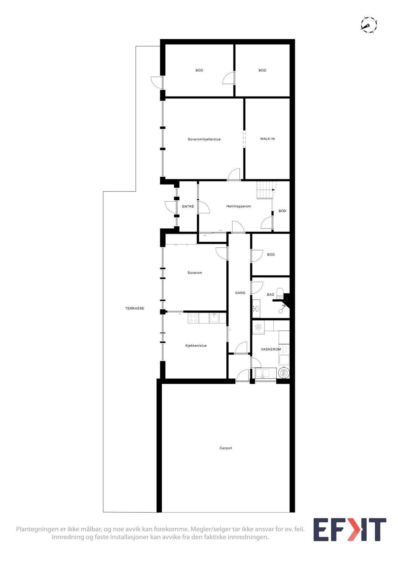 Plantegning av første etasje Galleribilde