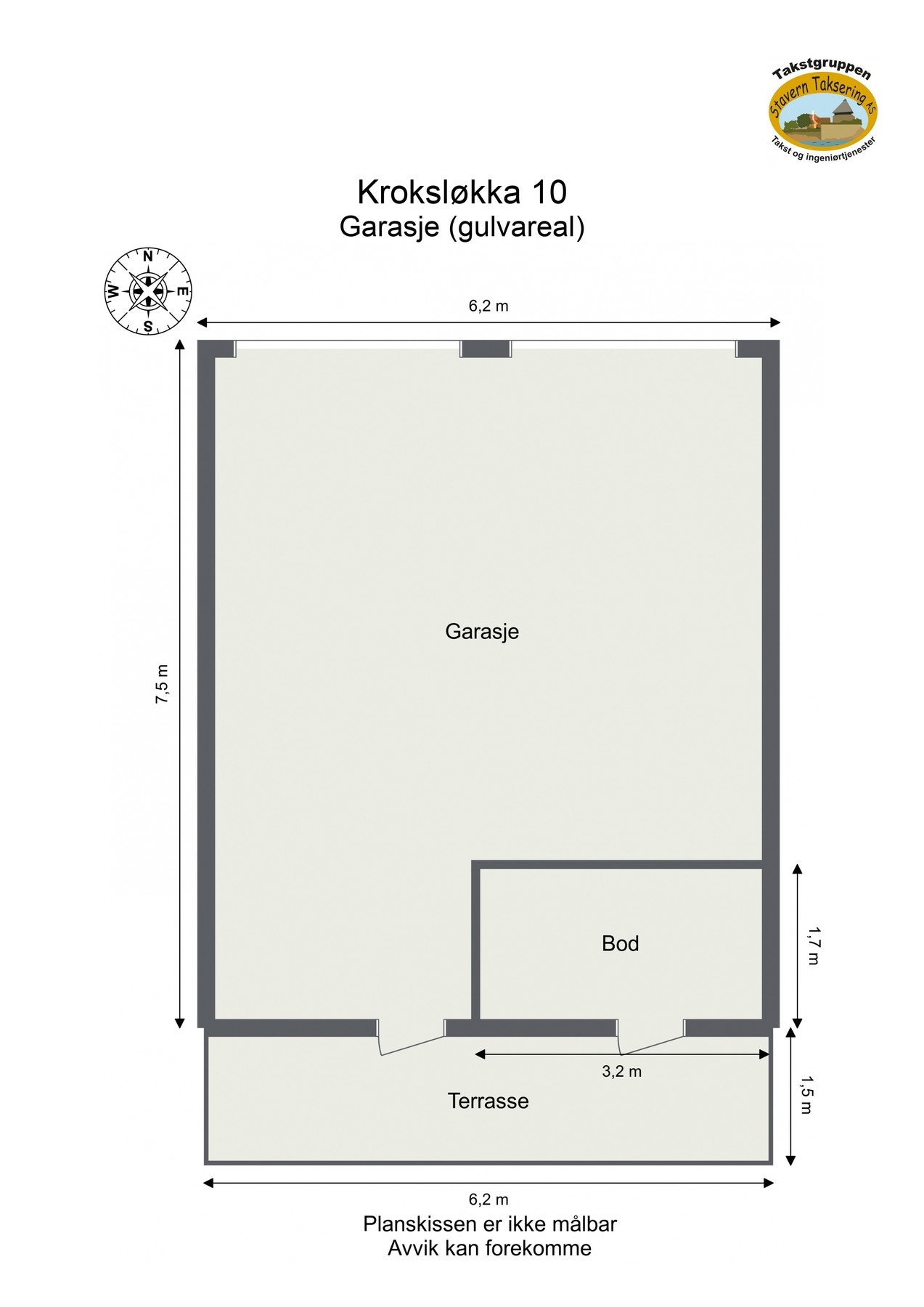 Plantegning garasje Galleribilde