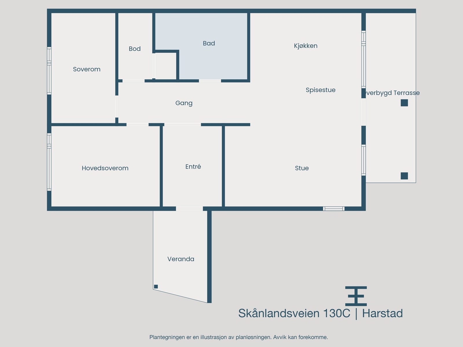 Plantegning Galleribilde
