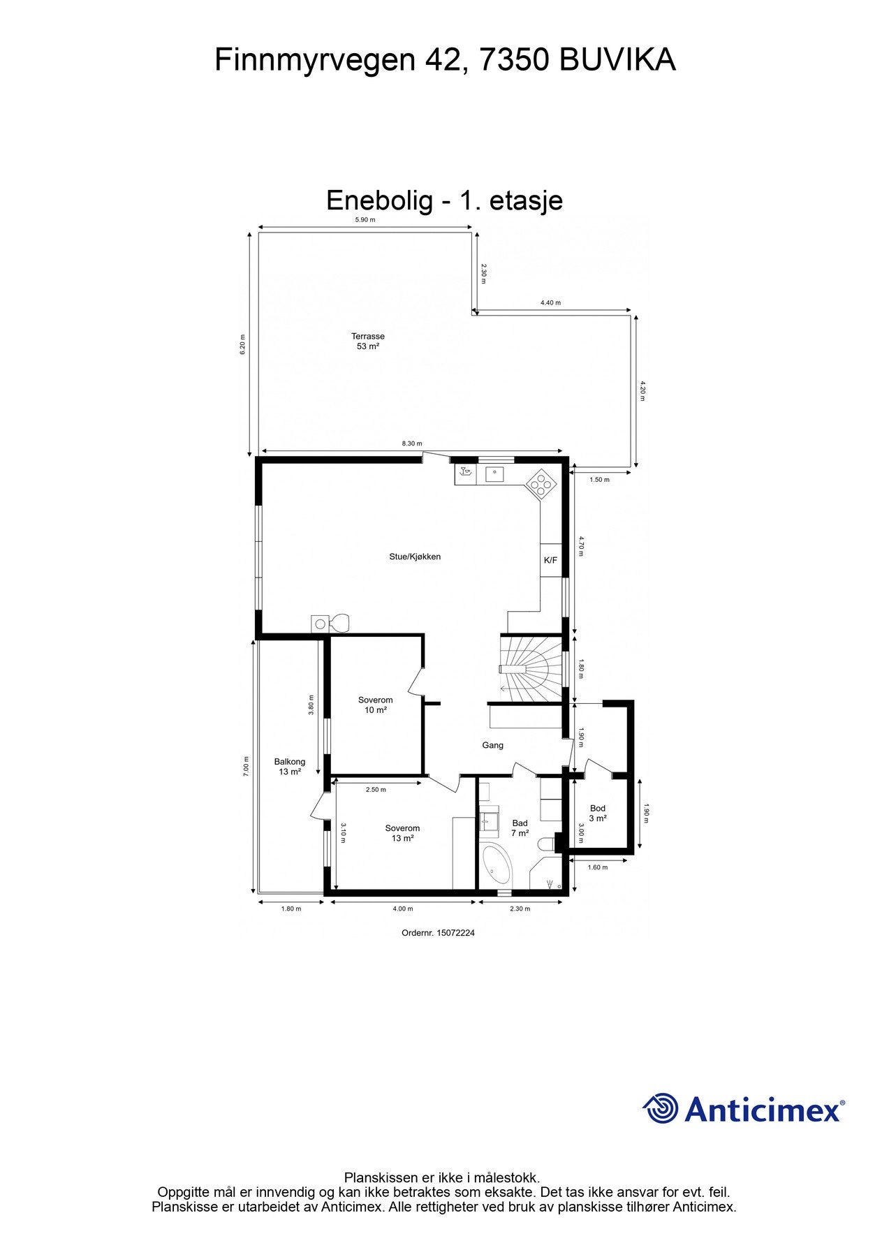 Plantegning - 1. etasje Galleribilde